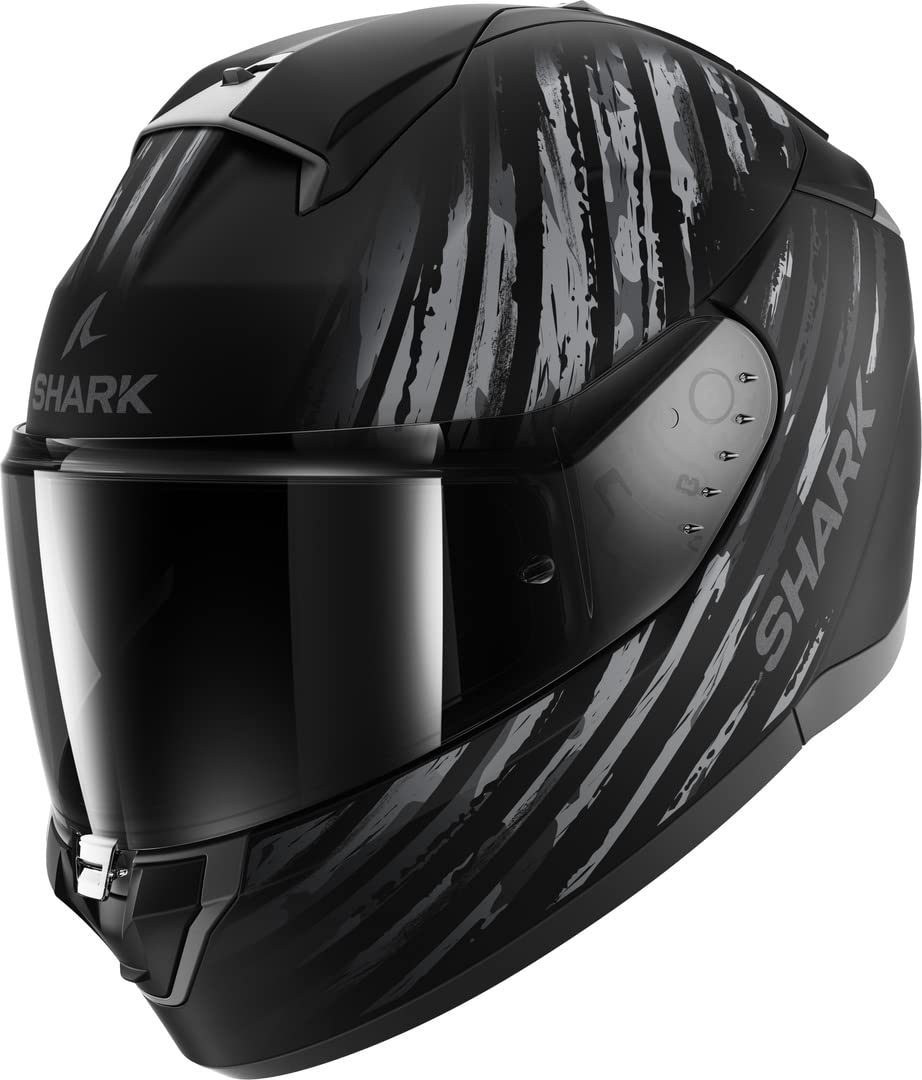 SHARK, Integraler Motorradhelm RIDILL 2 ASSYA Black/Grey KAA, S von SHARK