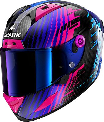 Shark Aeron Edgy, Integralhelm - Carbon/Lila/Blau - L von Shark