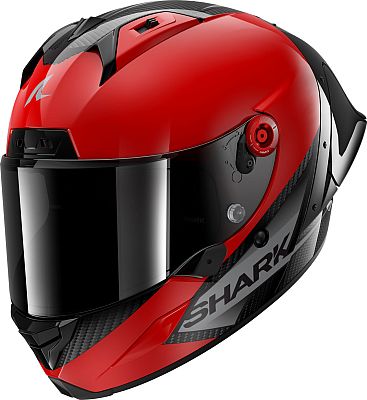 Shark Aeron-GP Blank SP, Integralhelm - Rot/Dunkelgrau/Schwarz - S von Shark