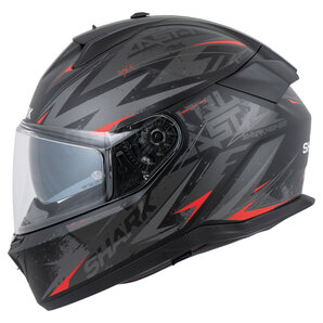 Shark D-Skwal 3 Blast-R Integralhelm Matt Schwarz Anthrazit Rot von Shark