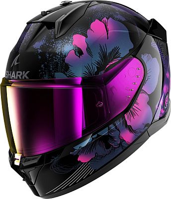 Shark D-Skwal 3 Mayfer, Integralhelm - Schwarz/Violett - S von Shark