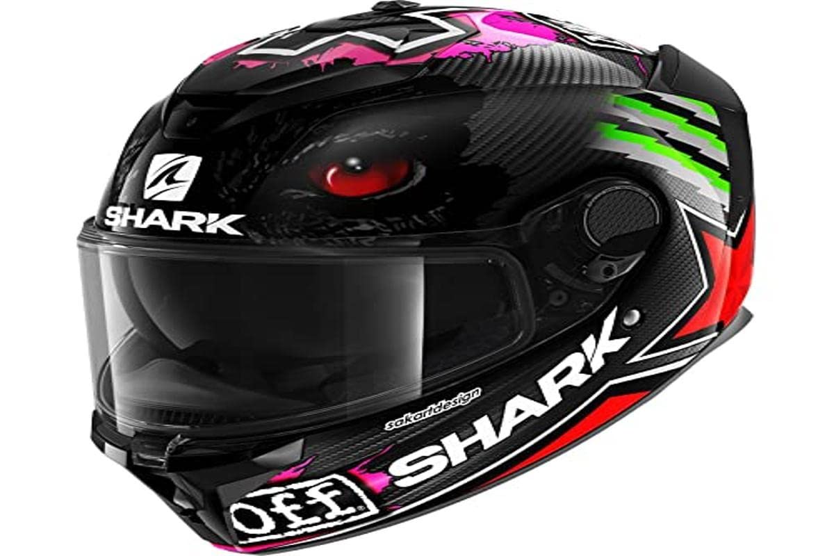 Shark Helm SPARTAN GT CARBON REDDING CARBON ROT GRÜN XL von SHARK