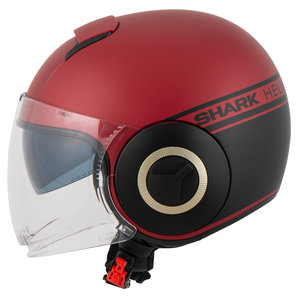 Shark Nano Street Neon Rot/Schwarz Jethelm Matt Rot Schwarz von Shark