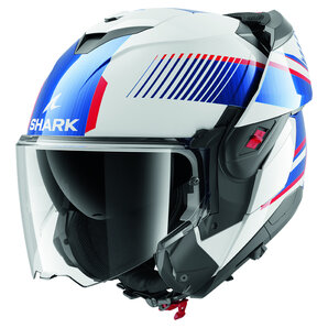 Shark Oxo Sikter Klapphelm Weiss Blau Rot Shark Oxo Sikter Klapphelm Weiss Blau Rot von Shark
