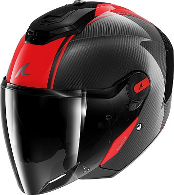 Shark RS Jet Carbon Skin, Jethelm - Schwarz/Rot - L Shark RS Jet Carbon Skin, Jethelm - Schwarz/Rot - L von Shark