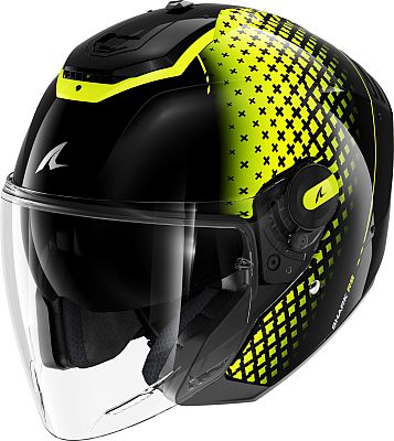 Shark RS Jet Stride, Jethelm - Schwarz/Neon-Gelb - L Shark RS Jet Stride, Jethelm - Schwarz/Neon-Gelb - L von Shark