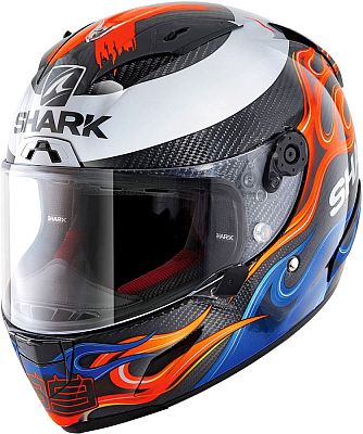 Shark Race-R Pro Carbon Replica Lorenzo 2019, Integralhelm - Schwarz/Weiß/Orange - XL von Shark