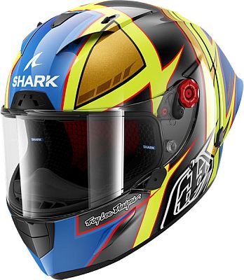 Shark Race-R Pro GP 06 Cam Petersen, Integralhelm - Dunkelgrau/Neon-Gelb/Blau - XS Shark Race-R Pro GP 06 Cam Petersen, Integralhelm - Dunkelgrau/Neon-Gelb/Blau - XS von Shark