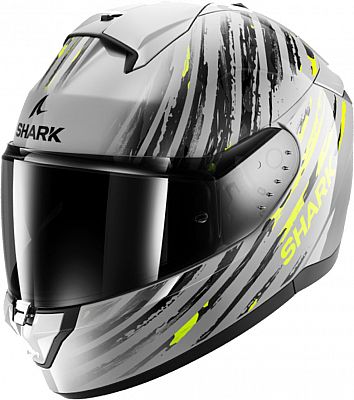 Shark Ridill 2 Assya, Integralhelm - Grau/Schwarz/Gelb - M von Shark