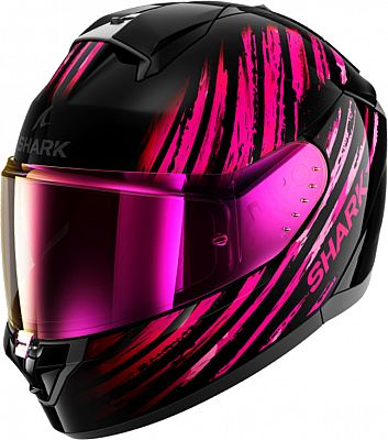 Shark Ridill 2 Assya, Integralhelm - Schwarz/Pink - M von Shark