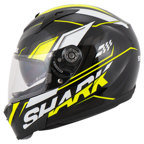 Shark Ridill Phaz Integralhelm Schwarz Weiss Gelb von Shark