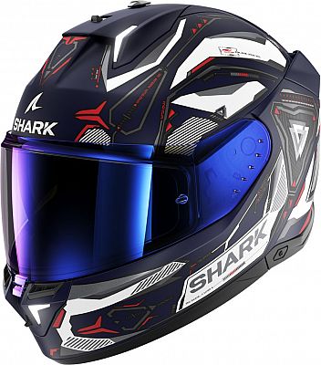 Shark Skwal i3 Linik, Integralhelm - Matt Blau/Weiß/Rot - L von Shark