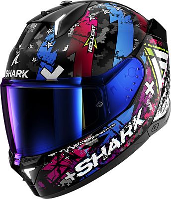 Shark Skwal i3 Hellcat, Integralhelm - Schwarz/Silber/Blau - L von Shark