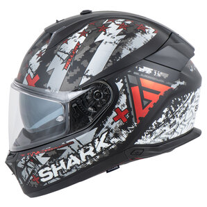 Shark Skwal i3 Hellcat Integralhelm Matt Schwarz Anthrazit Rot von Shark