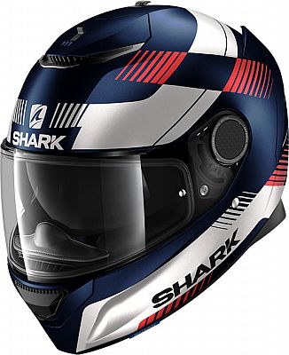 Shark Spartan 1.2 Strad, Integralhelm - Matt Blau/Weiß/Rot - XL von Shark