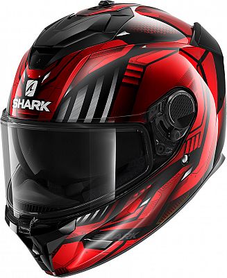 Shark Spartan GT BCL Replikan, Integralhelm - Schwarz/Rot/Grau - S von Shark