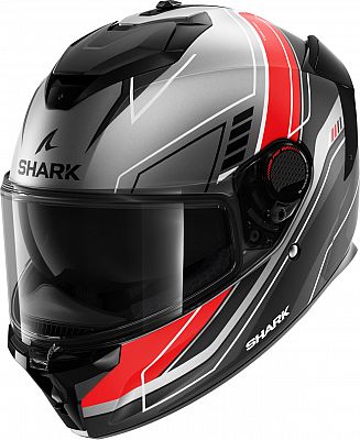 Shark Spartan GT Pro Toryan, Integralhelm - Matt Grau/Rot/Schwarz - M von Shark
