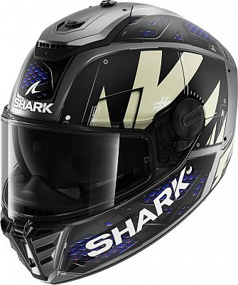 Shark Spartan RS Stingrey, Integralhelm - Matt Dunkelgrau/Dunkelgrau/Blau - L von Shark