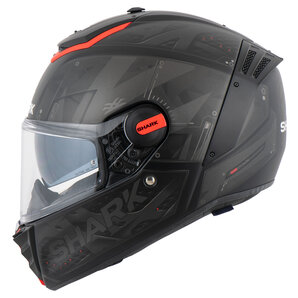 Shark Spartan RS Stingrey Integralhelm Matt Schwarz Rot Anthrazit von Shark