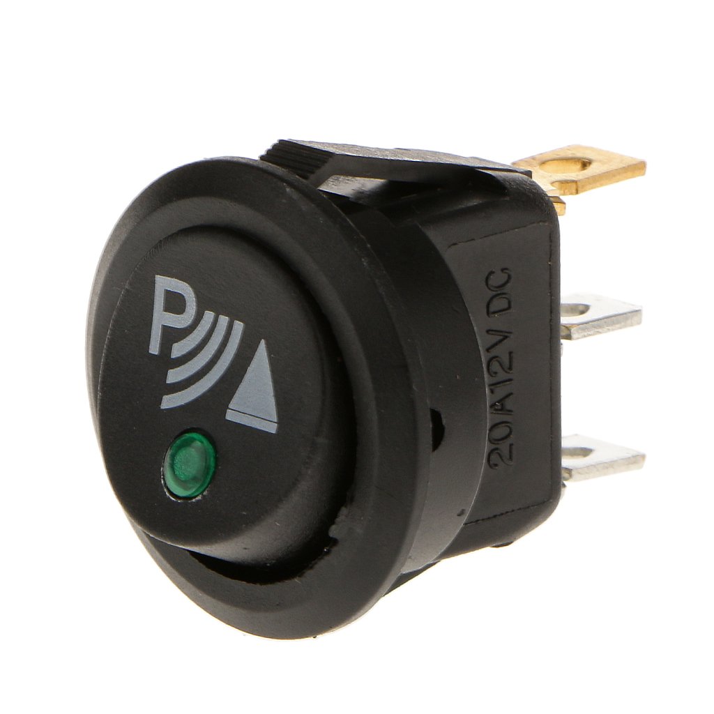 Sharplace LED-Anzeige Kippschalter 3 Pin -12 V DC Wippschalter -Sensor schwarz von Sharplace