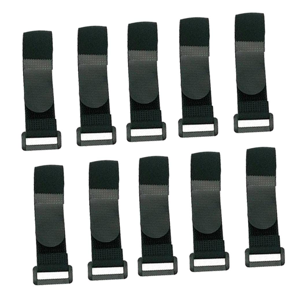 Sharplace 10 / Pack Langlebiger Fahrradträger Radträgerstabilisator Fahrradträgergurte, Schwarz, 20 cm von Sharplace