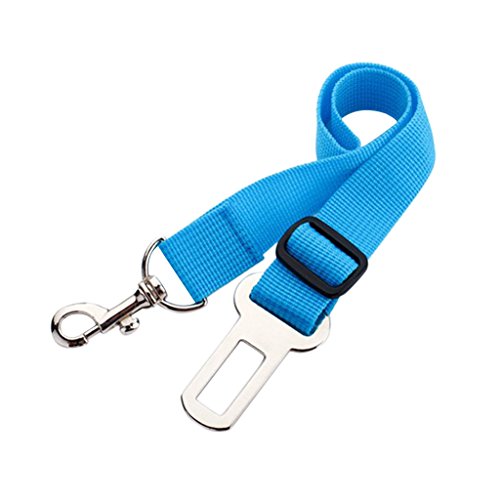 Sharplace 1x Verstellbar Autos Sitzgurt Sicherheitsgurte für Haustiere, Haushunde, Hauskatzen -2.5x60cm - Blau von Sharplace