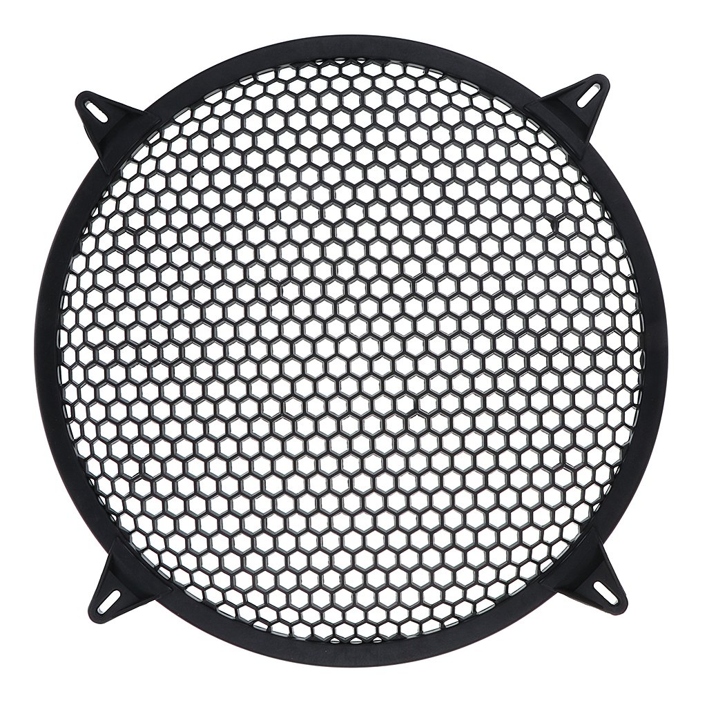 Sharplace Auto-Lautsprecher-Subwoofer-Abdeckung -Auto-Lautsprecherabdeckung für Autos, Schwarz, 12 Zoll von Sharplace