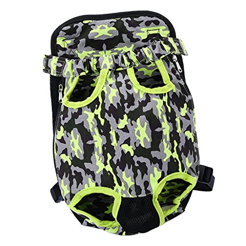Sharplace Hundetasche Hundetragetasche Kleine Hunde und Katzen Rucksack Transporttasche mit Verstellbaren Gurte - Camouflage - M von Sharplace