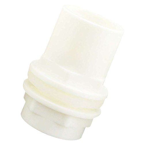 Sharplace PVC Verschraubung Aquarium Rohranschlüsse Auslaufsicher Rohrverbindung Schlauch verbinder -Weiß - Weiß 52mm von Sharplace