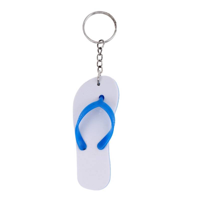 Sharplace Schwimmende Schlüsselanhänger mit Schlüsselring, Schwimmen Angeln Sport Schlüsselbund (Flip Flops Design), Weiß von Sharplace