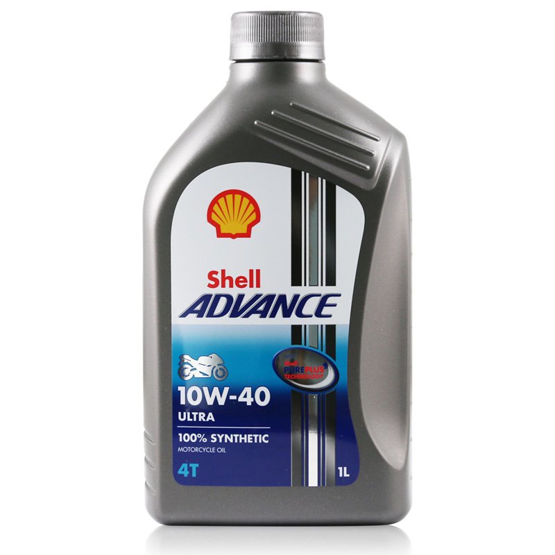 SHELL Advance 4T Ultra 10W40, 100 % synthetisches Motorradöl, 1 Liter von Shell