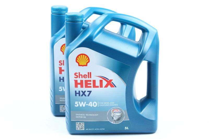 10L 10 Liter SHELL Motoröl Öl HELIX HX7 5W-40 5W40 MB 229.3 VW 502.00/505.00 von Shell