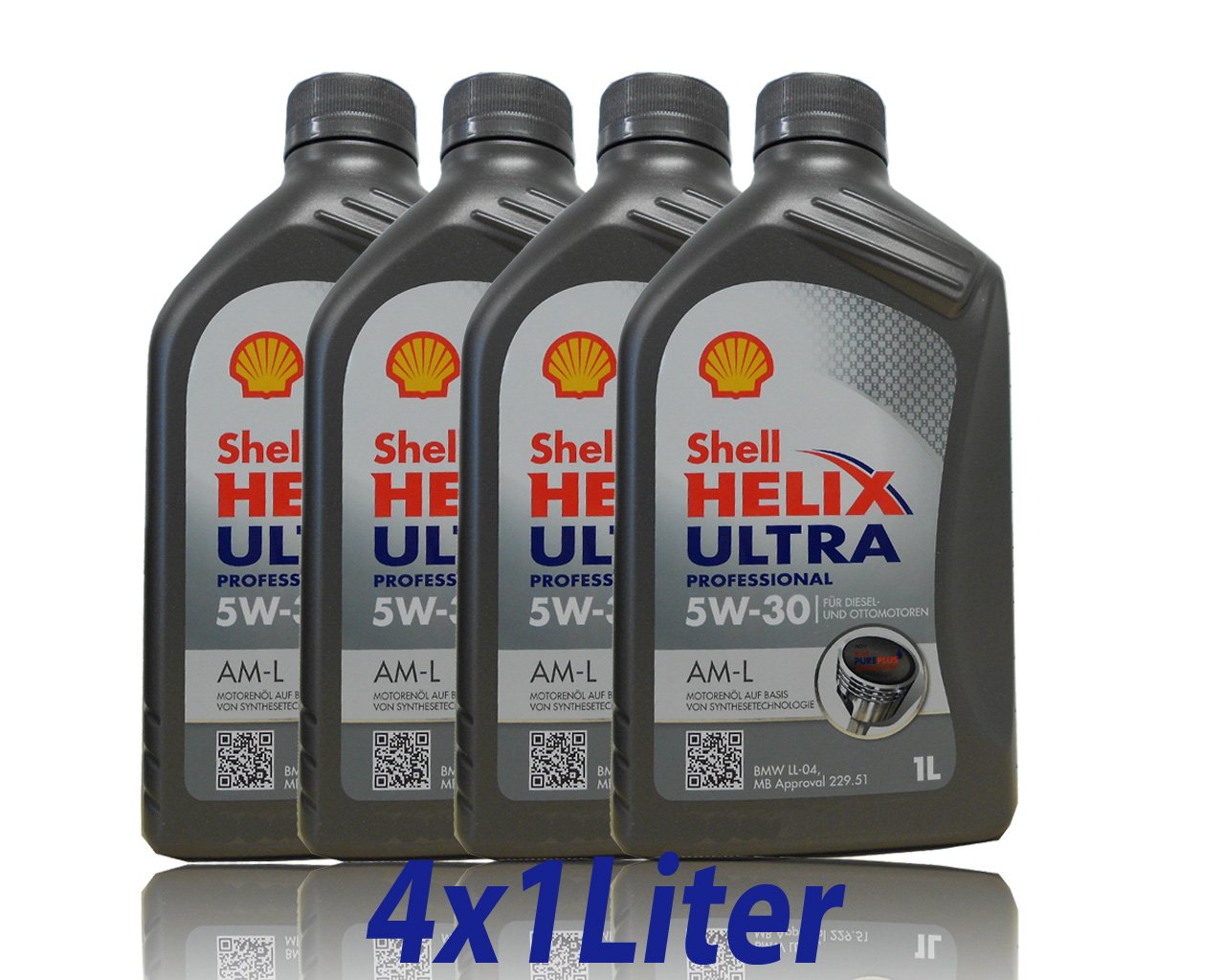 4L 4 Liter SHELL Motoröl Öl HELIX ULTRA Professional AM-L 5W30 für BMW LL-04 von Shell