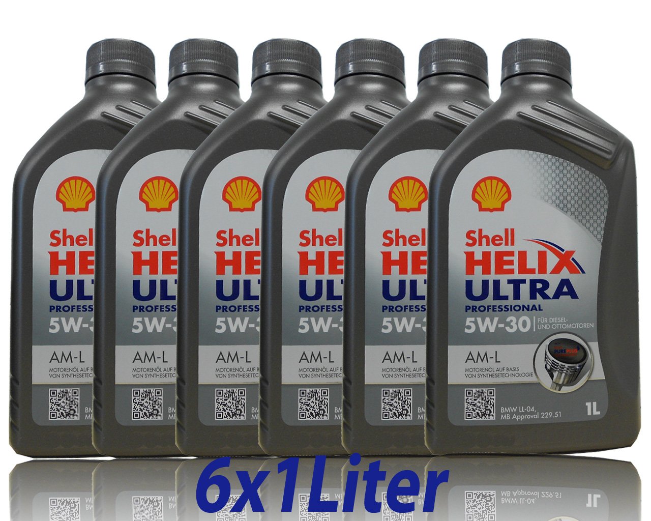 6L 6 Liter SHELL Motoröl Öl HELIX ULTRA Professional AM-L 5W30 für BMW LL-04 von Shell