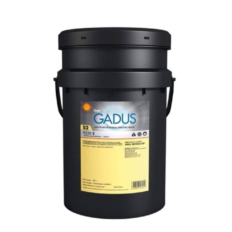 Shell Gadus S2 V220 2 18 kg Mehrzweckfett KP2K-20 Lithium Hochleistungsfett ersetzt Alvania EP(LF) 2 von Shell