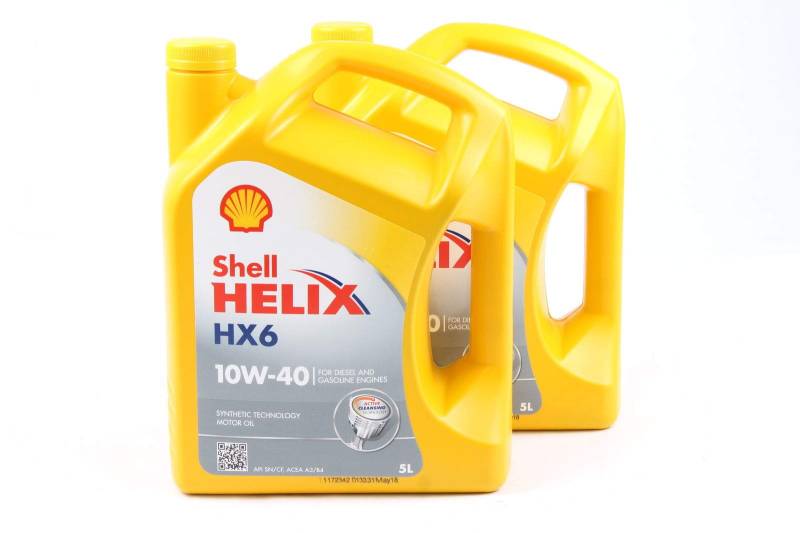 10L 10 Liter SHELL Motoröl Öl HELIX HX6 10W-40 10W40 MB 229.3 VW 501.01/505.00 von Shell