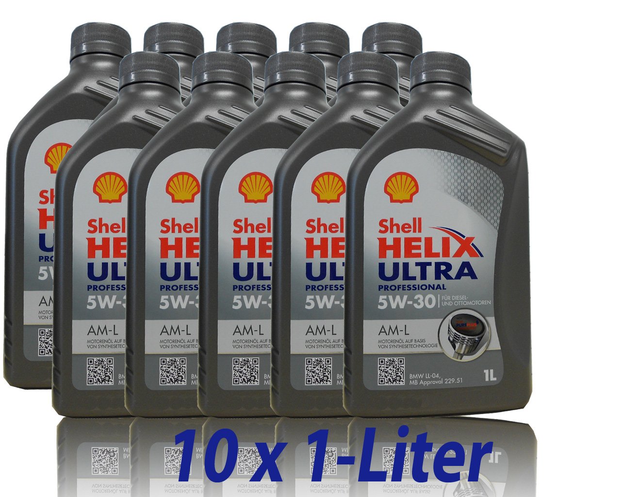 10L 10 Liter SHELL Motoröl Öl HELIX ULTRA Professional AM-L 5W30 für BMW LL-04 von Shell