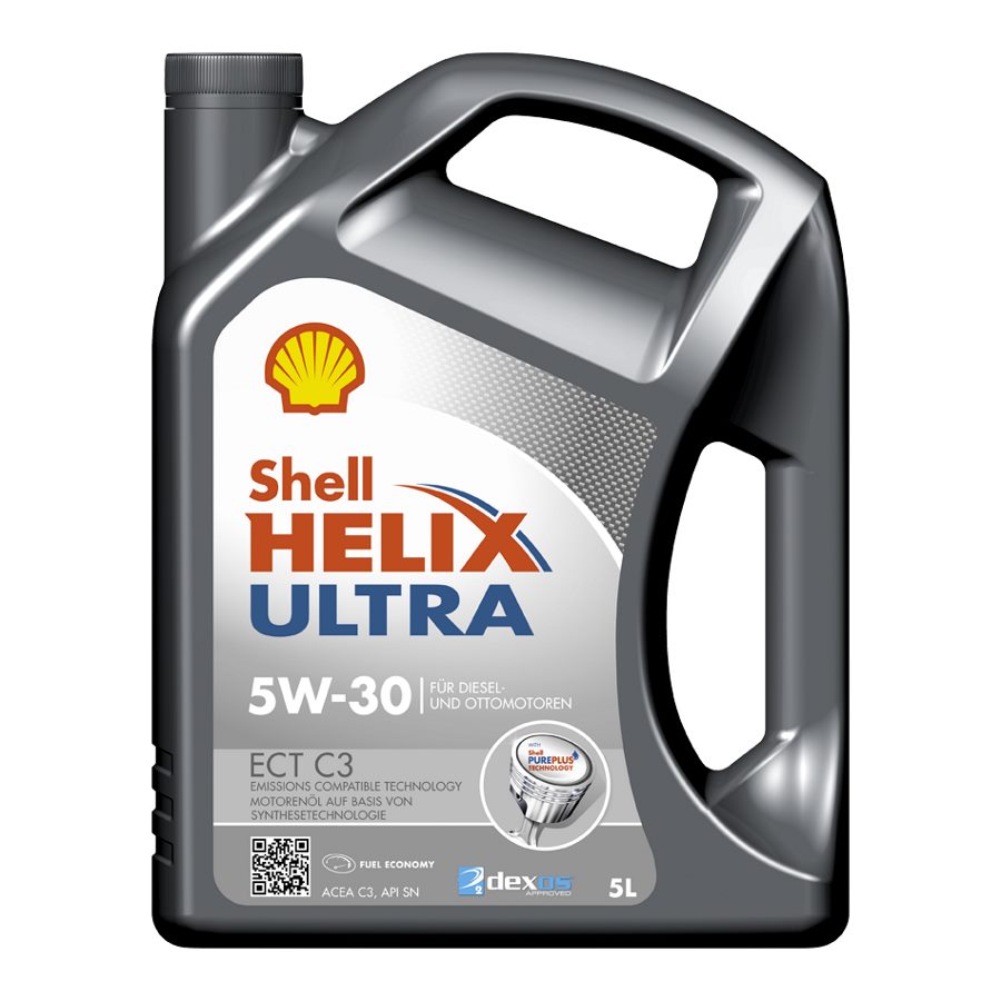Shell Helix Ultra ECT C3 5W-30 Motoröl, 5 Liter von Shell