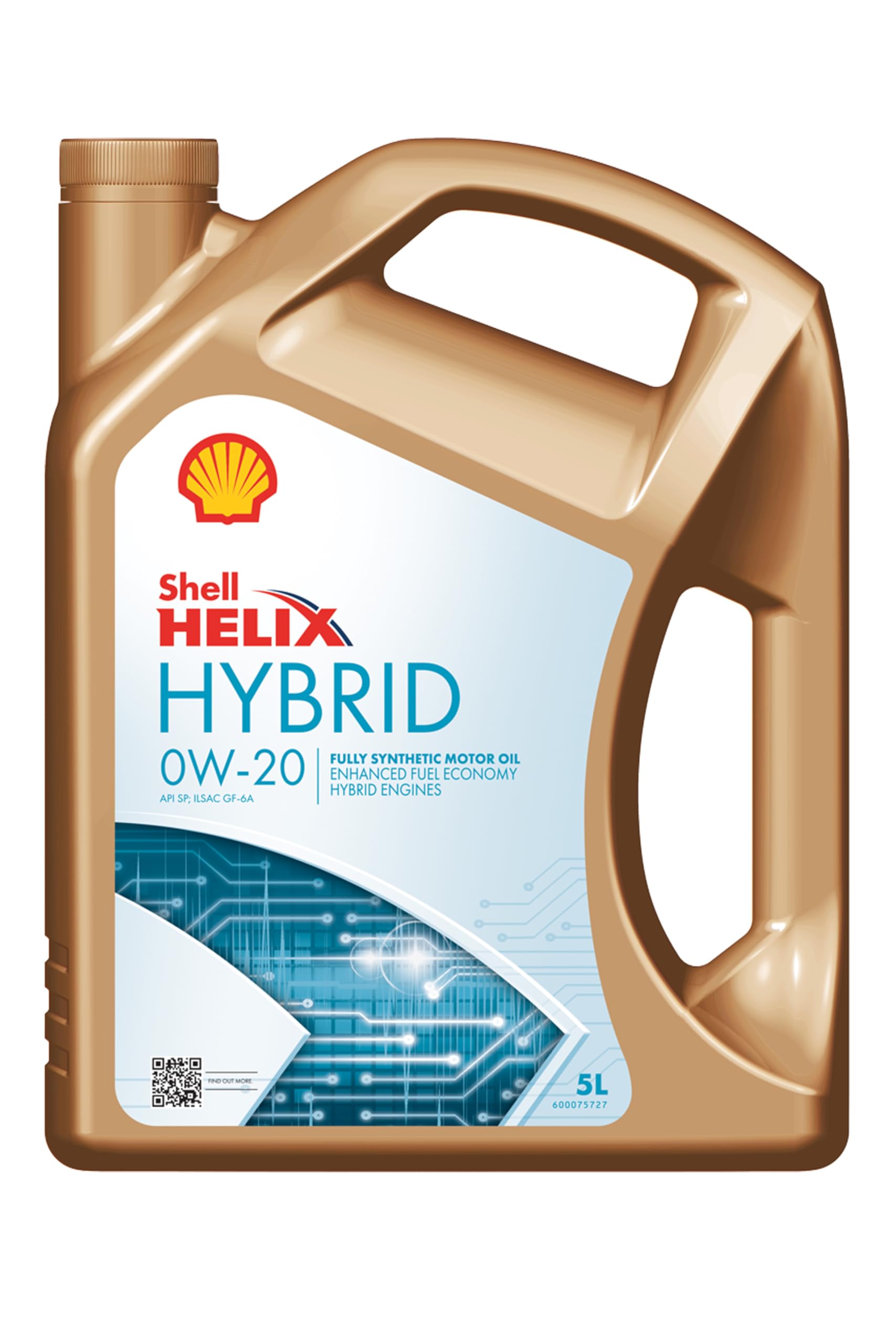 Shell ÖL SHELL HELIX HYBRID 0W20 5L, Bernstein Shell ÖL SHELL HELIX HYBRID 0W20 5L, Bernstein von Shell