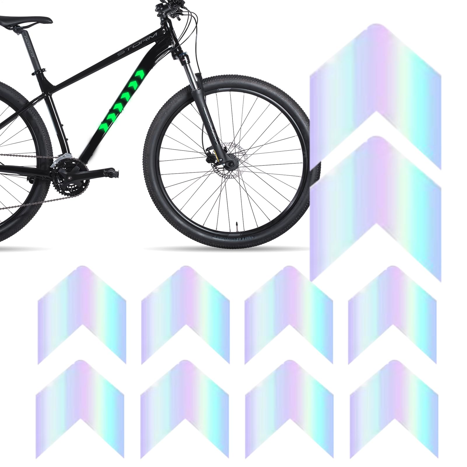 Shenrongtong Fahrradaufkleber für Rahmen, Aufkleber für Fahrräder,Reflektierende Fahrradaufkleber Aufkleber - 10x Klebstoff Kunstbandreflektoren für Helmwagen Motocross Mountain Scooter Kinderwagen Shenrongtong Fahrradaufkleber für Rahmen, Aufkleber für Fahrräder,Reflektierende Fahrradaufkleber Aufkleber - 10x Klebstoff Kunstbandreflektoren für Helmwagen Motocross Mountain Scooter Kinderwagen von Shenrongtong