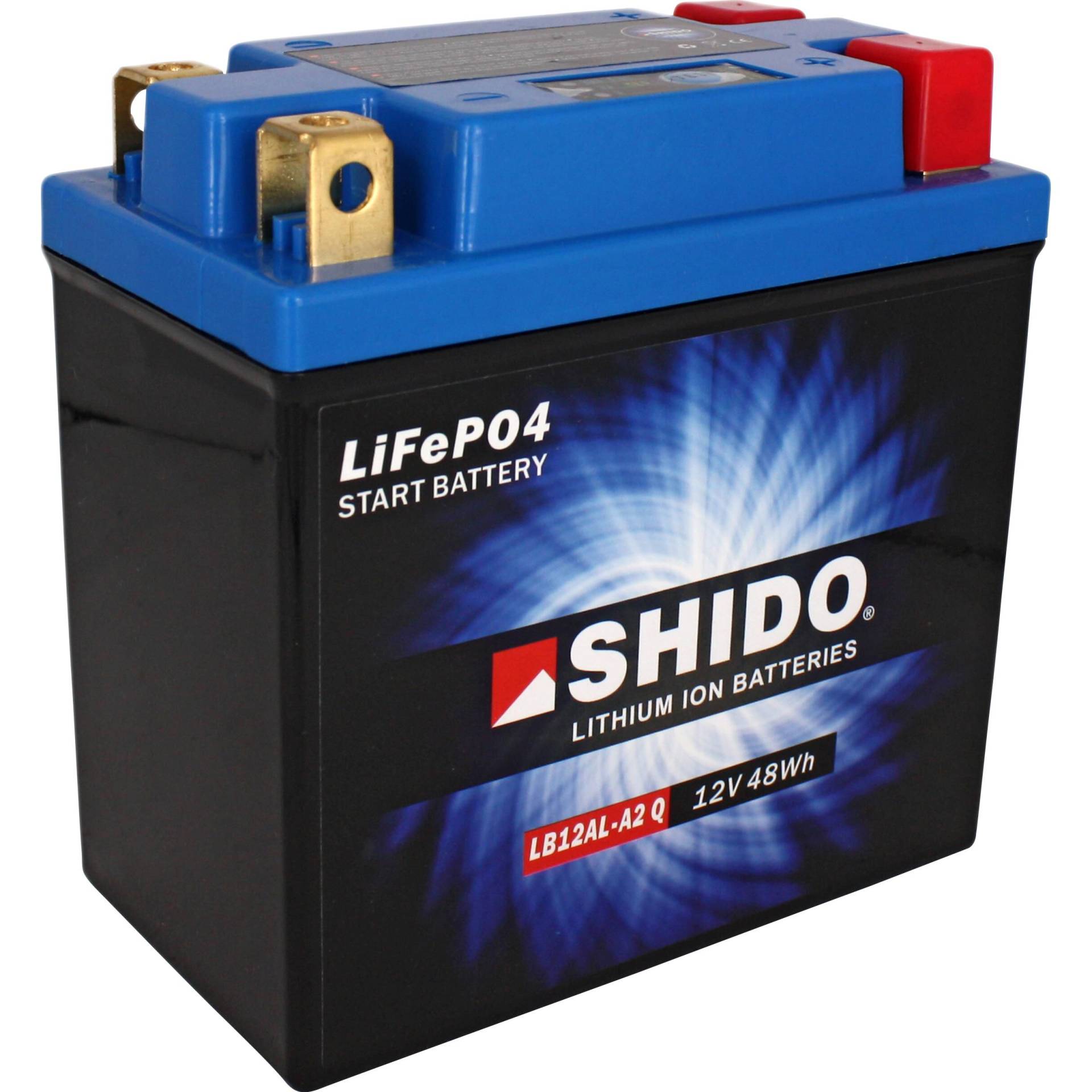Shido Lithium Batterie LB12AL-A2 Q (YB10L-A2/YB10L-B2/YB12A-A/YB12 von Shido