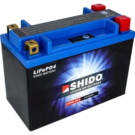 Shido Lithium Batterie LTX20L-BS Q 12V, 7Ah (YTX15/20,YB16-/18) von Shido