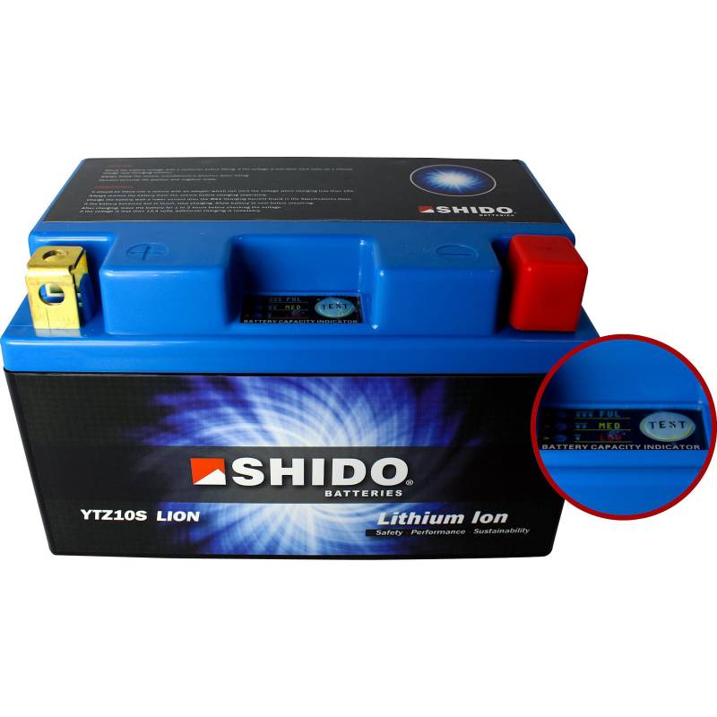 Shido Lithium Batterie LTZ12S, 12V, 5Ah (YTZ12S) von Shido