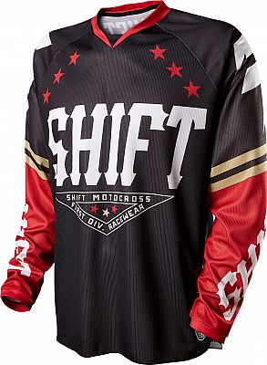 Shift Recon, Trikot - Baseball Schwarz/Rot - M von Shift