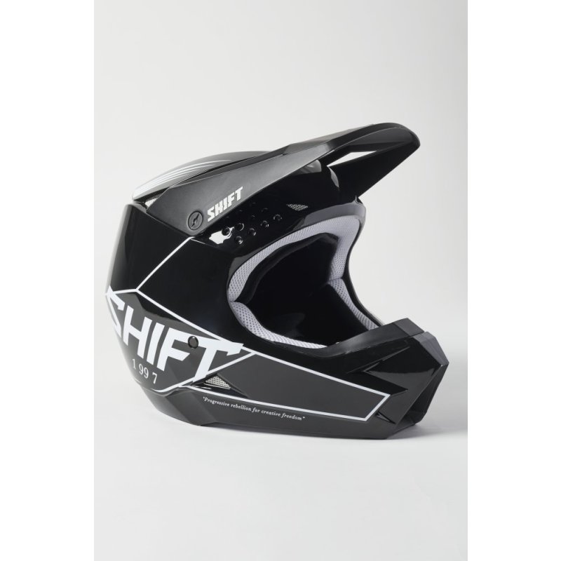 Shift weiss Label Bliss Motocross Helm [schwarz/weiss] von Shift