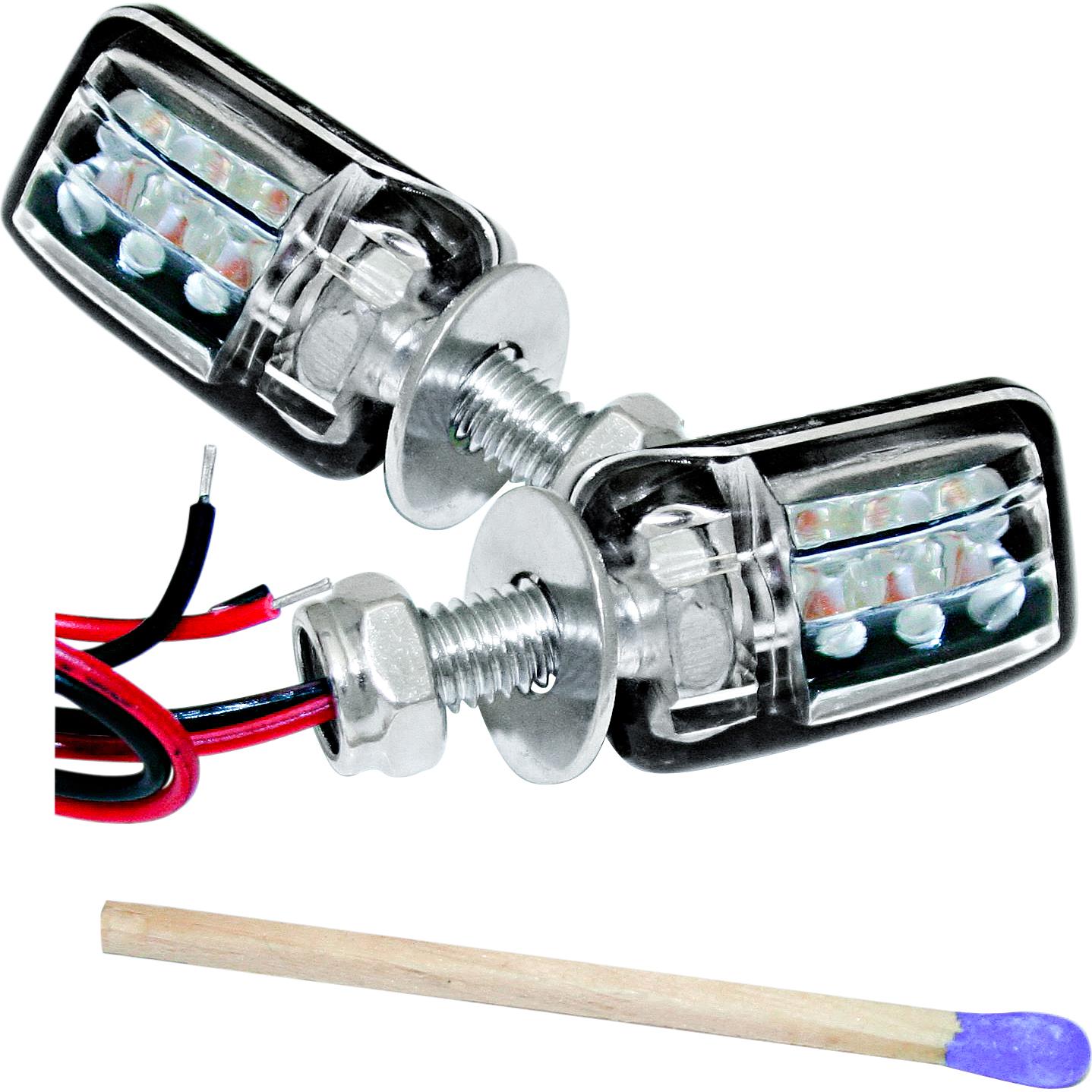 Shin Yo LED Blinkerpaar Picco M6 für hinten schwarz, klares Glas Shin Yo LED Blinkerpaar Picco M6 für hinten schwarz, klares Glas von Shin Yo