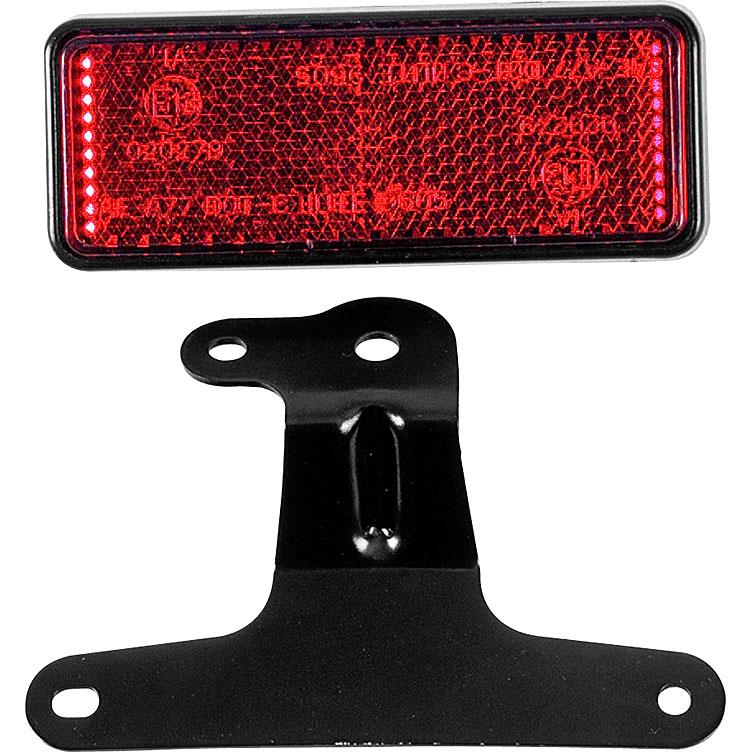 HIGHSIDER smart Rückstrahler rot 91,5 x 36 mm mit Universalhalter von HIGHSIDER smart