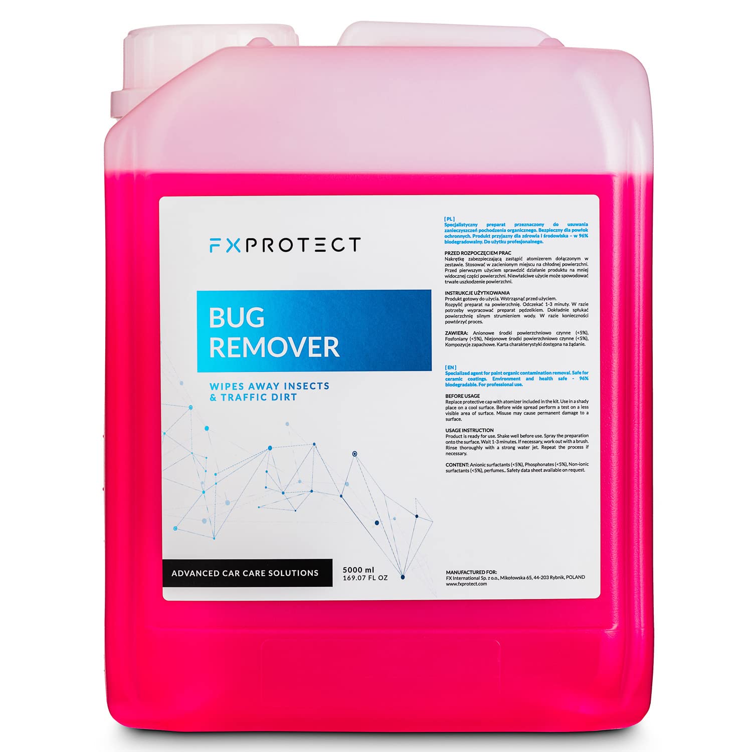FX Protect Bug Remover Insektenentferner 5L | Effektive Reinigung | Entferner, Reiniger, Vorreiniger von Shiny Freaks