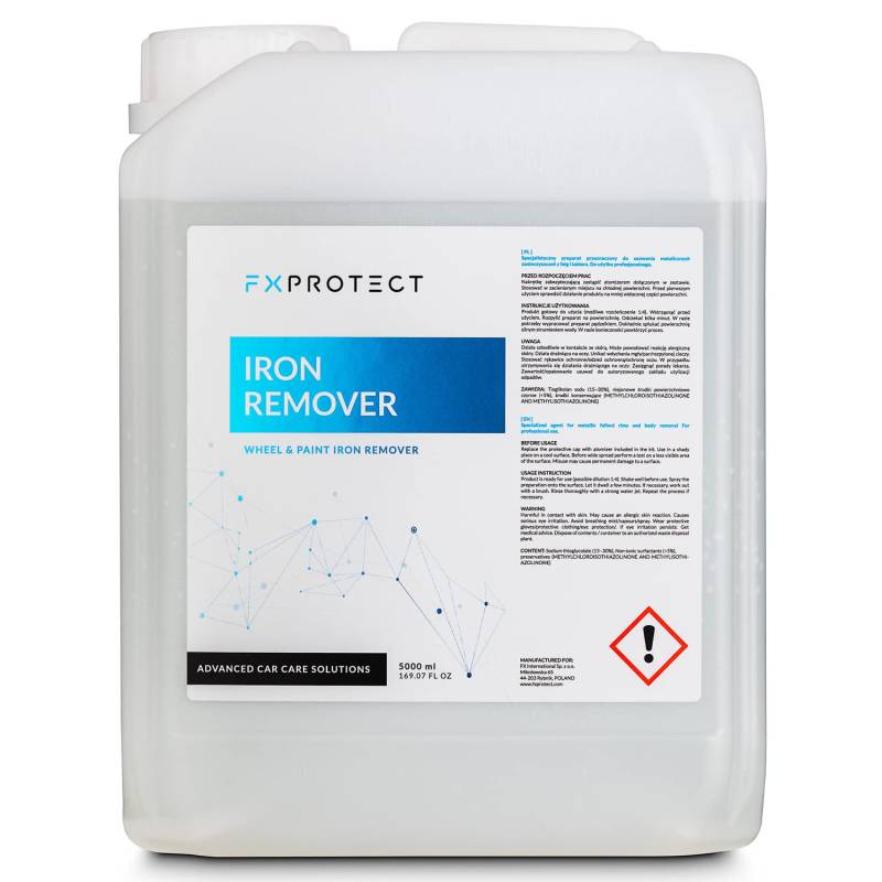 FX Protect Iron Remover Flugrostentferner 5L | Entfernt Bremsbelagstaub und Rost | Entferner, Rostentferner für Autolacke, Rust Remover von Shiny Freaks