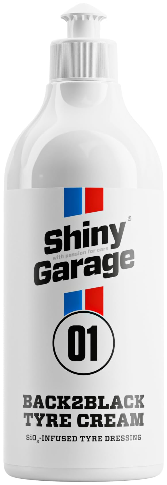 Shiny Garage Reifenpflege Auto “Back2Black” 500 ml - Reifenglanz - Motorrad und Auto Zubehör für Reifen Glanz - Wirksam Autoreifen Cleaning von Shiny Garage with passion for cars